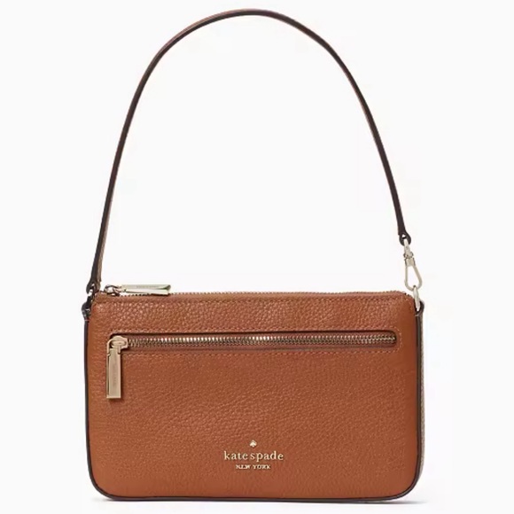 kate spade Handbags - Kate Spade Leila Convertible Wristlet Shoulder Bag Leather Gingerbread Brown New